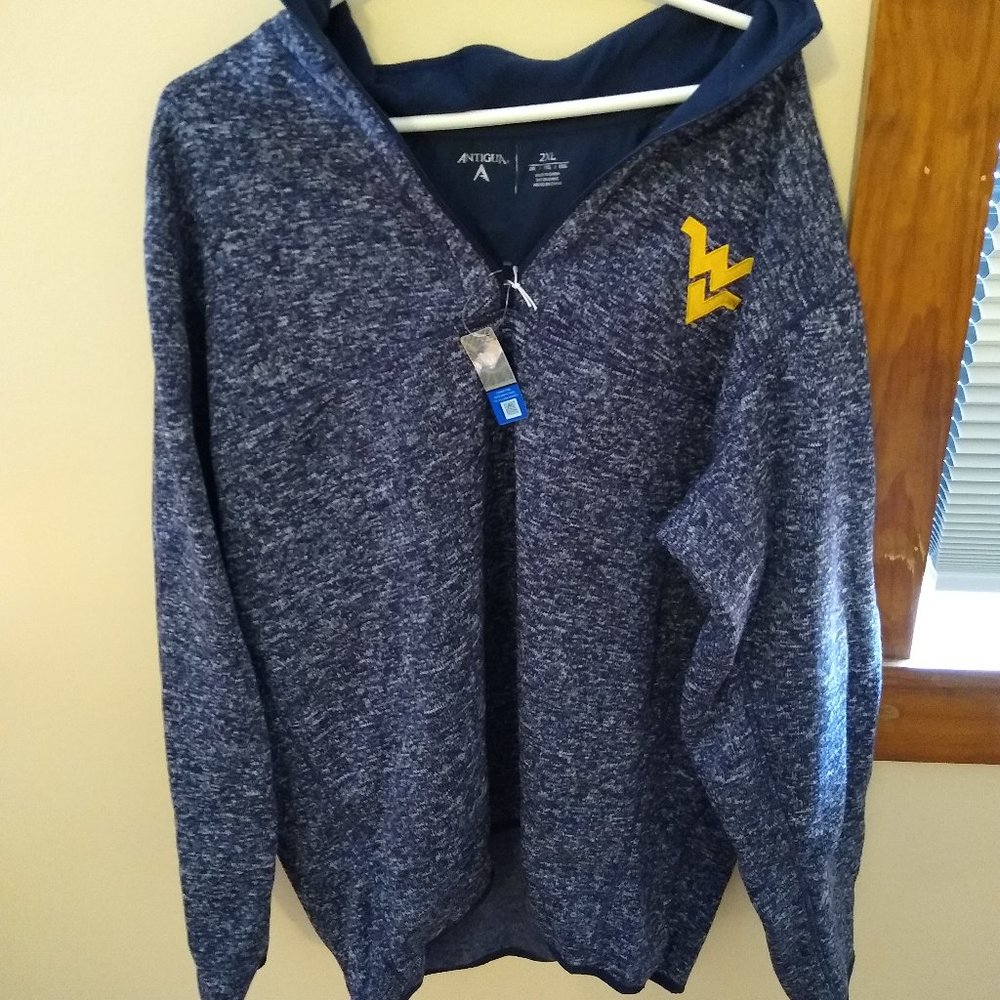 WVU Heathered Zip-Up